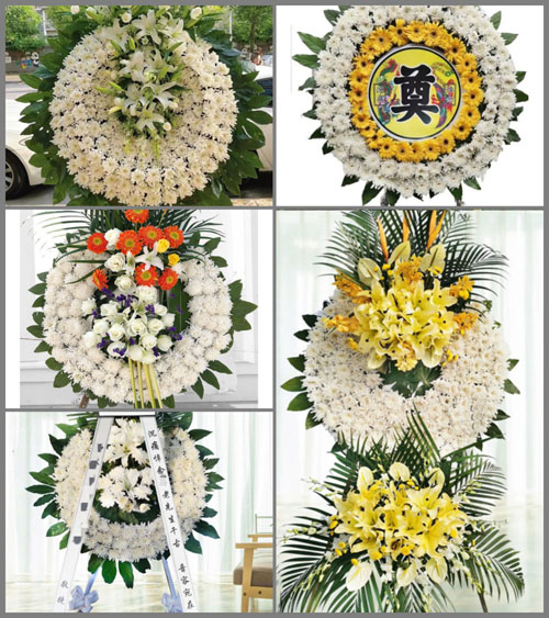 山东济宁任城区安居街道后埝口村花圈速递